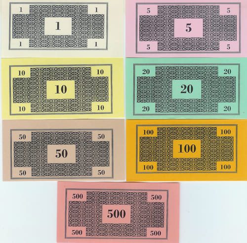 Billetes Monopoly Versión 2 (Darrow tipo 2)